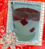 Panna cotta z musem truskawkowym